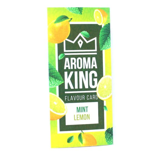 Aroma Karten für Tabak 5 Aromakarten MINT LEMON von Aroma King Flavor Card 