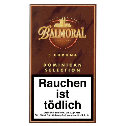 Balmoral Dominican Selection Corona Zigarren 5er
