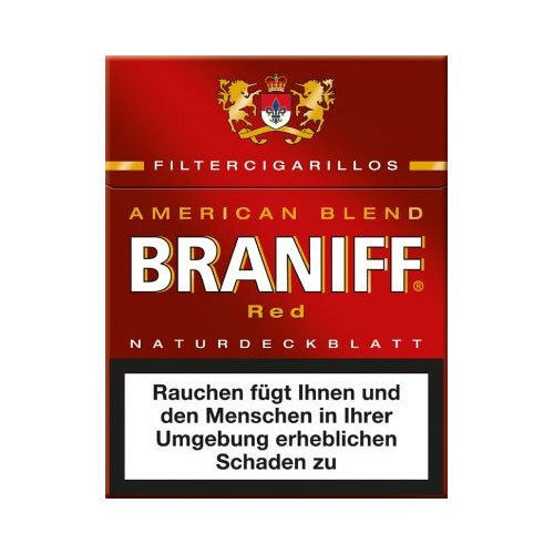 Braniff Filterzigarillos American-Blend Red Big mit Naturdeckblatt 23er