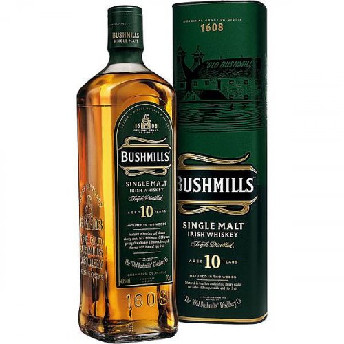 Bushmills Single Malt Whisky 10 Years 40% Alkohol 0,7L
