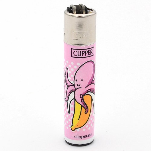 Clipper Feuerzeug Bananen - 3v4 OKTOPUS