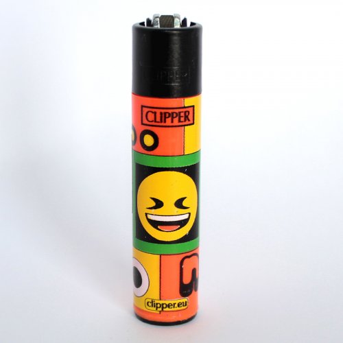 Clipper Feuerzeug EmojiMix4 Orange