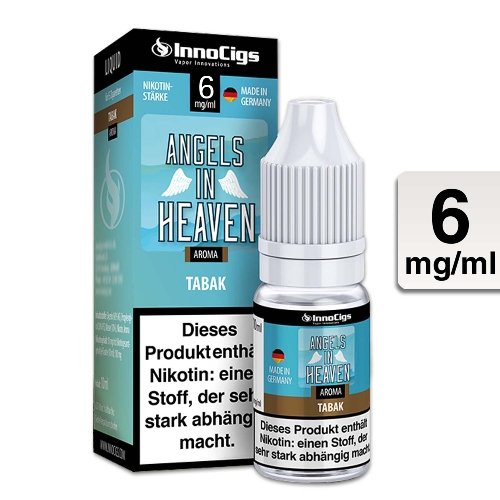 E-Liquid InnoCigs Angels in Heaven Tabak 6 mg Nikotin