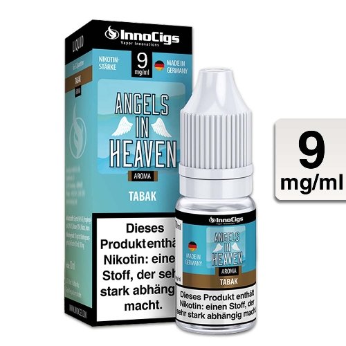 E-Liquid InnoCigs Angels in Heaven Tabak 9 mg Nikotin