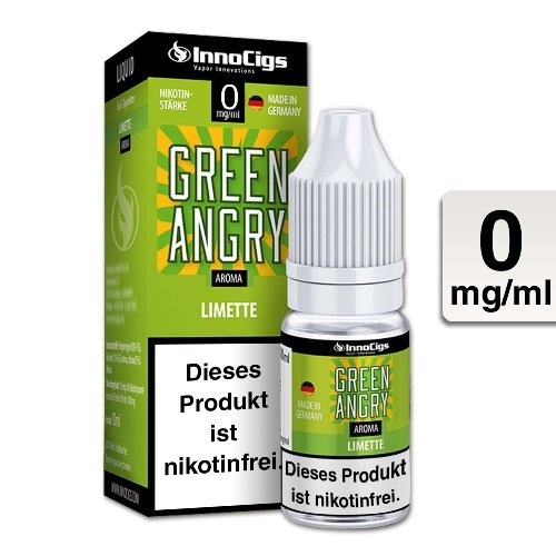 E-Liquid InnoCigs Green Angry Limette 0mg Nikotin