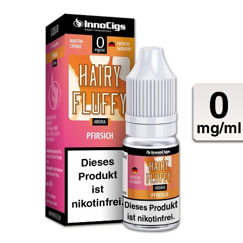 E-Liquid InnoCigs Hairy Fluffy Pfirsich 0mg Nikotin