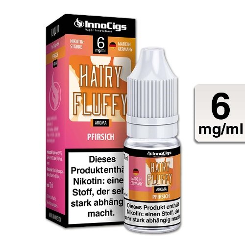 E-Liquid InnoCigs Hairy Fluffy Pfirsich 6mg Nikotin