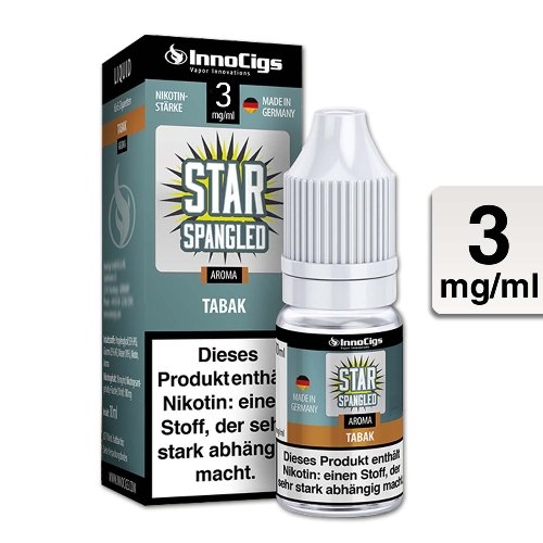 E-Liquid InnoCigs Star Spangled Tabak 3mg Nikotin