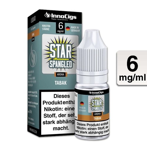 E-Liquid InnoCigs Star Spangled Tabak 6mg Nikotin
