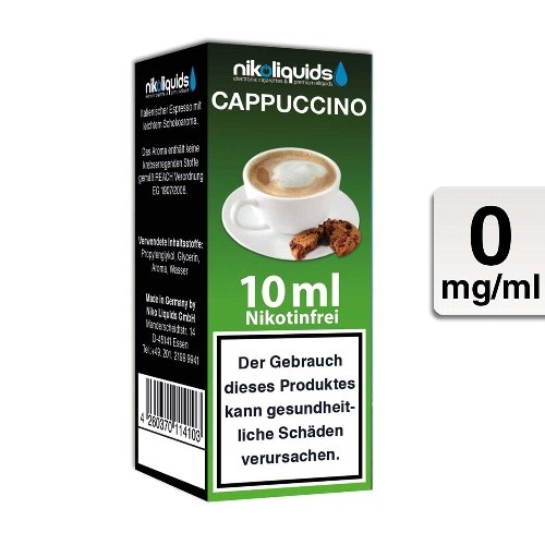 E-Liquid NIKOLIQUIDS Cappuccino 0mg Nikotin