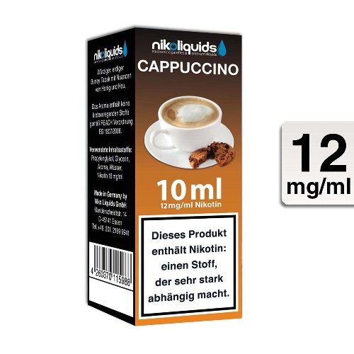 E-Liquid NIKOLIQUIDS Cappuccino 12 mg