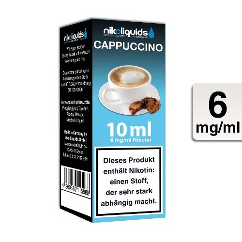 E-Liquid NIKOLIQUIDS Cappuccino 6 mg