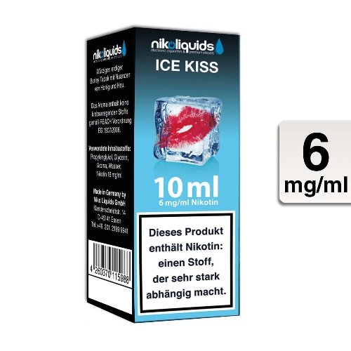 E-Liquid NIKOLIQUIDS Ice Kiss 6 mg Nikotin