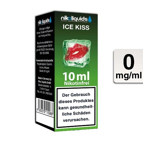 E-Liquid NIKOLIQUIDS Ice Kiss Exotic und Menthol ohne Nikotin