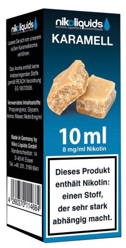 E-Liquid NIKOLIQUIDS Karamell 8 mg Nikotin