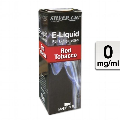 E-Liquid SILVERCIG Red Tobacco 0mg ohne Nikotin