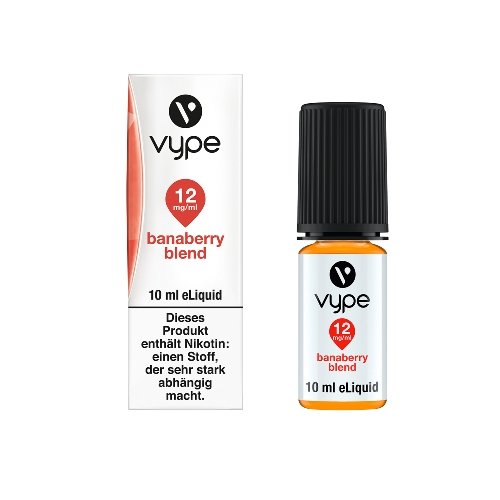 E-Liquid Vype Bottle Banaberry blend 12mg SMOOTH COLLECTION