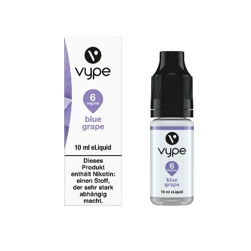E-Liquid Vype Bottle Blue Grape 6mg CLASICS COLLECTION