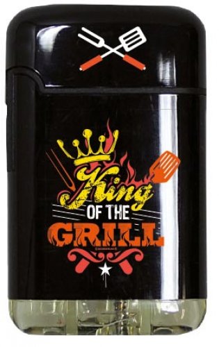 Easy Torch 8 Jet Feuerzeug Relief Born to Grill King of the Grill