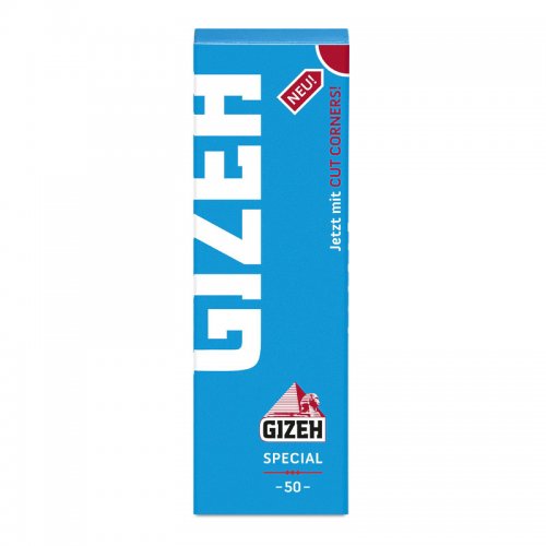 GIZEH Blättchen Papes Special Regular Size Blau mit Magnetverschluss 10 Stück 