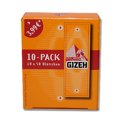 Gizeh Zigarettenpapier Gelb Original Sparpack 10x50 Blatt