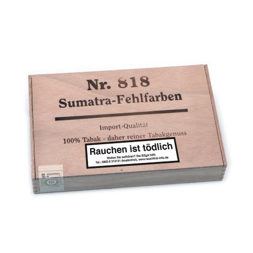 Kleinlagel Zigarren Fehlfarben Nr. 818 Sumatra 25er