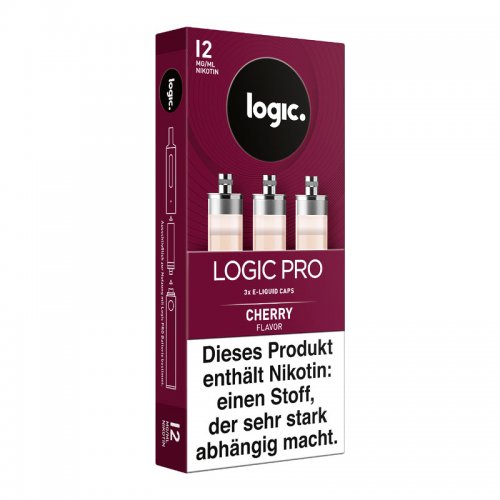 LOGIC PRO Caps Cherry Kirsch Liquid-Kapseln für E-Zigarette Logic Pro 12mg