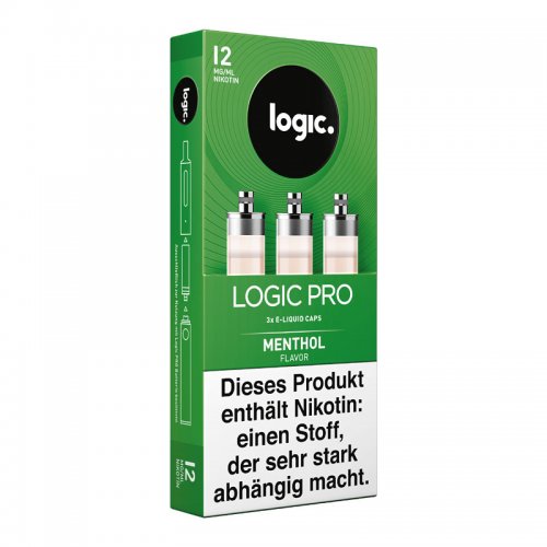 LOGIC PRO Caps Menthol Liquid-Kapseln für E-Zigarette Logic Pro 12mg