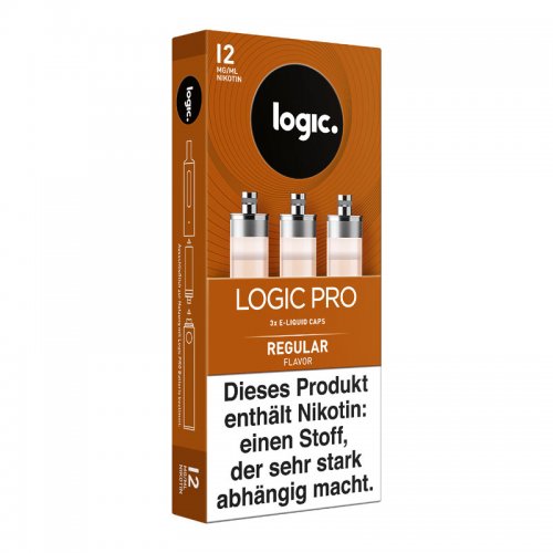 LOGIC PRO Caps Regular Liquid-Kapseln für E-Zigarette Logic Pro 12mg