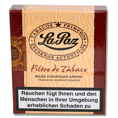 La Paz Wilde Zigarillos Filtro de Tobaco Aroma