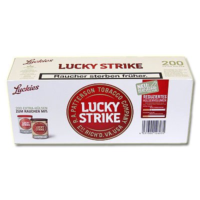 Lucky Strike Zigarettenhülsen 200 Stück
