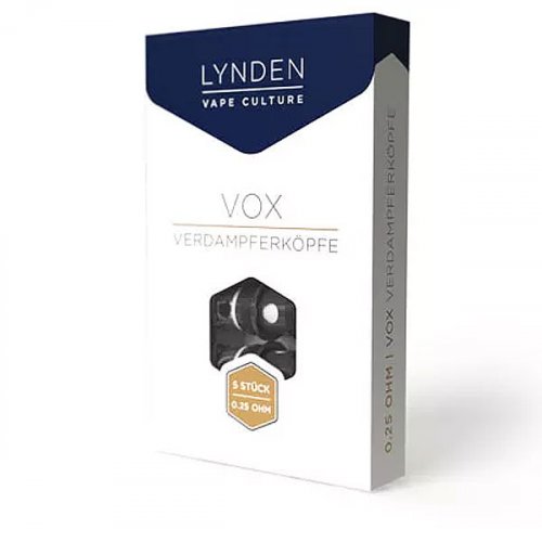 Lynden Vox 0,25 Ohm Coil Verdampferköpfe 5 Stück