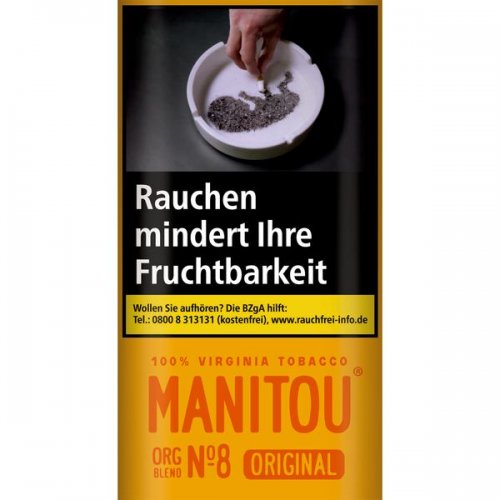 Manitou Tabak ohne Zusatzstoffe ORG Gold 30g Päckchen Feinschnitt