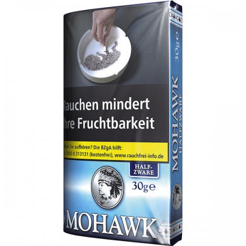 Mohawk Tabak Blue Halfzware 35g Päckchen Feinschnitt