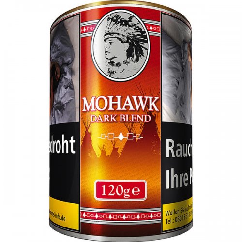Mohawk Tabak Dark Indian Blend 115g Dose Feinschnitt