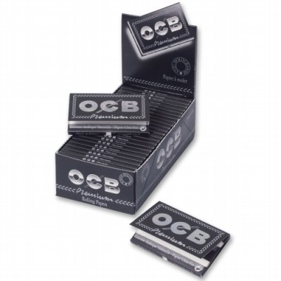 BOX OCB Schwarz N° 4 Papier Doppel Zigarettenpapier Blättchen Papers 