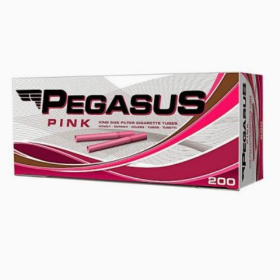 Pegasus Zigarettenhülsen Pink 200 Stück