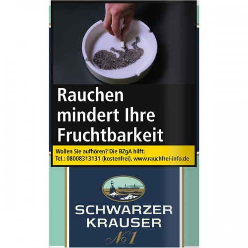 Schwarzer Krauser Tabak No 1 Feinschnitt 30g Päckchen