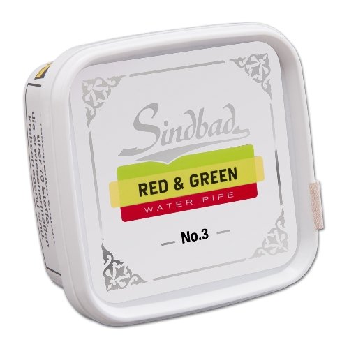 Sindbad Shisha Tabak Red & Green No 3 Doppel-Apfel 200g Dose