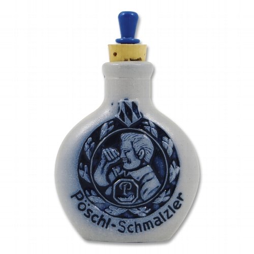 Steingut Schnupftabak-Flasche Pöschl - Leer