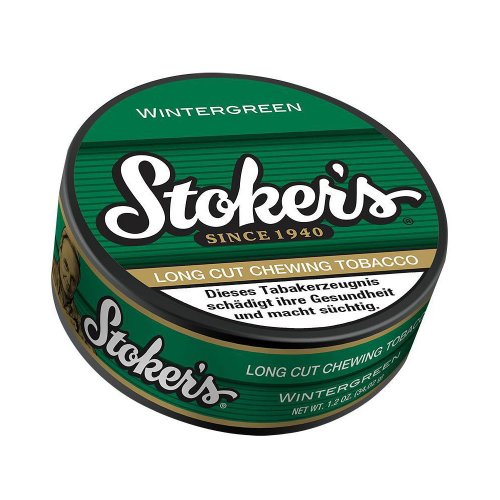 Stokers Wintergreen Long Cut Chewing Tobacco - 34g Dose Kautabak