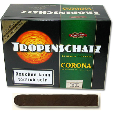 Tropenschatz 824F Brasil Zigarren Blockkiste 50er