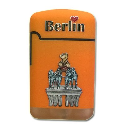 V-Fire Easy Torch Berlin Orange 1 mit Bär auf dem Brandenburger Tor