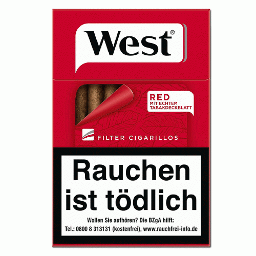 West Filter Cigarillos Red 17er