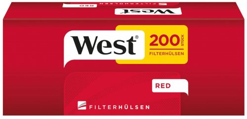 West Red Zigarettenhülsen 200 Stück