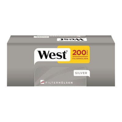 West Zigarettenhülsen Silver 200 Stück