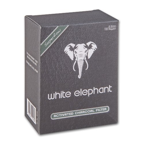 White Elephant Pfeifenfilter Aktivkohlefilter 150 Stück