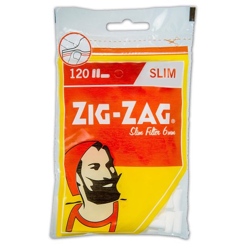 ZIG ZAG Drehfilter Slim Zigarettenfilter 6mm 120 Stück