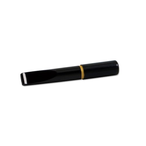 Zigarettenspitze ERMURI schwarz/gold mit Auswerfer 8.5cm