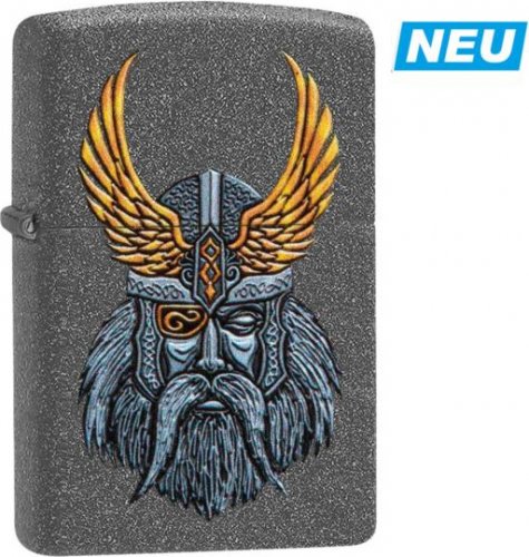 Zippo Feuerzeug Iron Stone color Odin Head